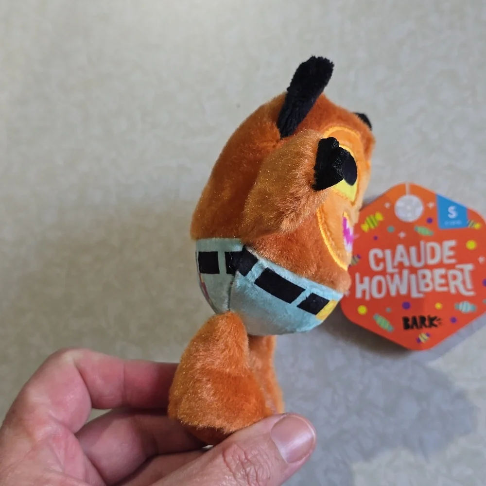 Bark‎ Claude Howlbert Dog Toy - Orange and Black NWT Size Small 0-20 Pounds